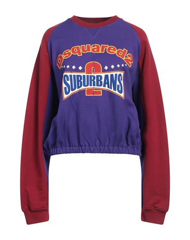 Dsquared2 Printed Suburbans Athletic Fit Sweatshirt In Purple