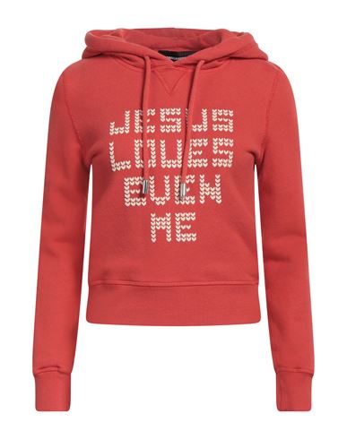Dsquared2 Woman Sweatshirt Brick Size L Cotton In Red