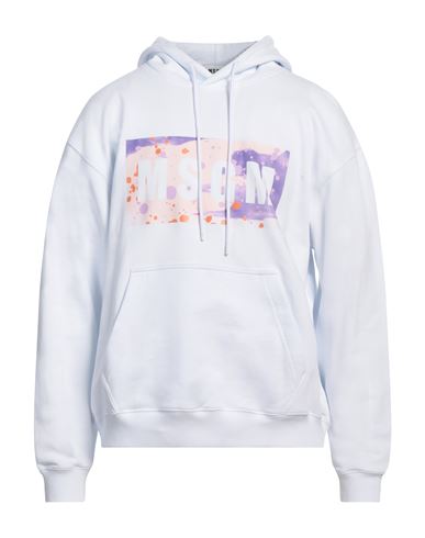 Msgm 'hooded Camo Logo' Sweater In White