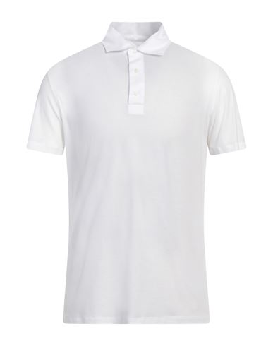 Isaia Man Polo Shirt White Size Xxl Cotton In White