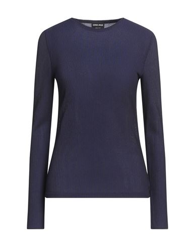 Giorgio Armani Woman Top Navy Size 12 Viscose In Navy