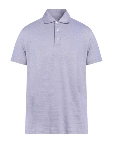 Isaia Man Polo Shirt Purple Size Xxl Cotton In Purple