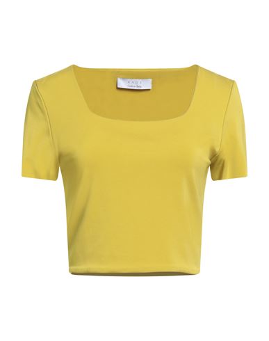 Kaos Woman T-shirt Sage Green Size 6 Acetate, Polyamide, Elastane