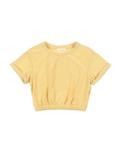 L:ú L:ú By Miss Grant Toddler Girl T-shirt Yellow Size 6 Viscose, Polyester, Polyamide, Elastane In Yellow