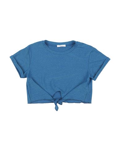 L:ú L:ú By Miss Grant Toddler Girl T-shirt Azure Size 6 Viscose, Polyester, Polyamide, Elastane In Blue