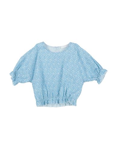 L:ú L:ú By Miss Grant Toddler Girl Top Azure Size 6 Cotton In Blue