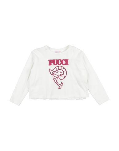 Pucci Toddler Girl T-shirt White Size 6 Cotton In White