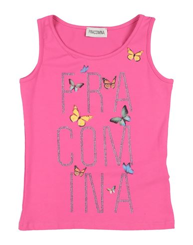 Fracomina Mini Toddler Girl T-shirt Fuchsia Size 7 Cotton, Elastane In Pink