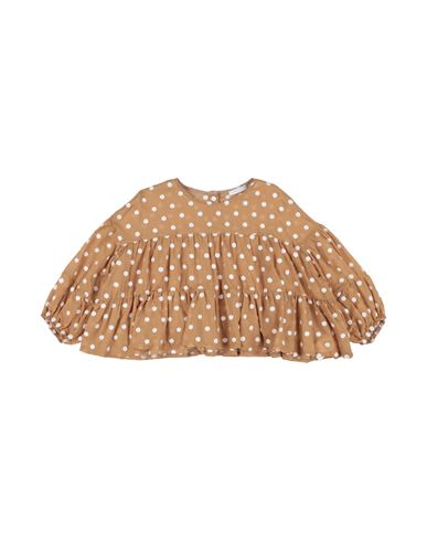 L:ú L:ú By Miss Grant Toddler Girl Top Camel Size 6 Cotton In Beige