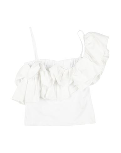 Patrizia Pepe Toddler Girl Top White Size 6 Cotton, Elastane In White