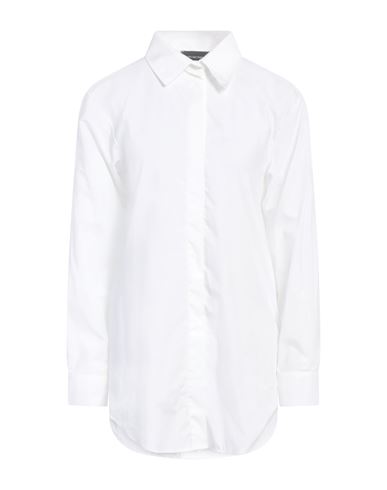 EMPORIO ARMANI EMPORIO ARMANI WOMAN SHIRT WHITE SIZE 6 COTTON 