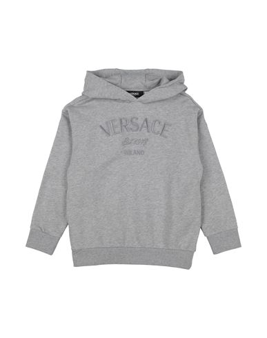Versace Young Toddler Boy Sweatshirt Grey Size 6 Cotton, Polyester In Gray