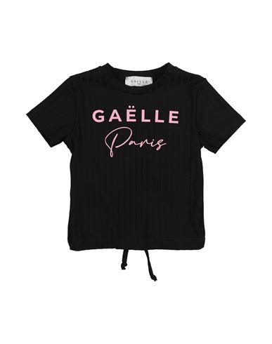 Gaelle Paris Gaëlle Paris Toddler Girl T-shirt Black Size 4 Viscose, Polyester, Elastane In Black