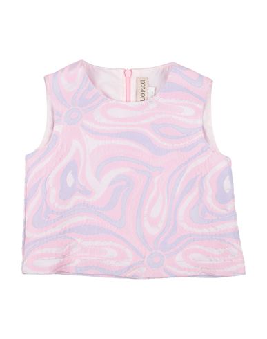 Pucci Toddler Girl Top Pink Size 6 Polyester, Acetate, Acrylic In Pink