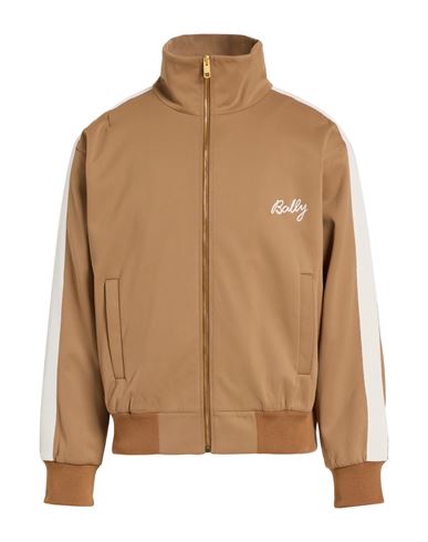 Bally Man Sweatshirt Camel Size 42 Cotton, Polyamide In Brown