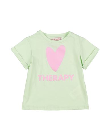 Love Therapy Toddler Girl T-shirt Light Green Size 4 Cotton In Green