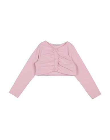 U+é Toddler Girl Wrap Cardigans Pink Size 6 Cotton, Elastane In Pink
