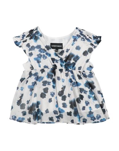 Emporio Armani Toddler Girl Top Light Grey Size 7 Cotton In Grey