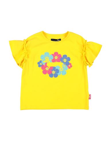 Harmont & Blaine Toddler Girl T-shirt Yellow Size 6 Cotton, Elastane In Yellow