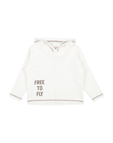 Lalalù Toddler Boy Sweatshirt White Size 6 Cotton In White