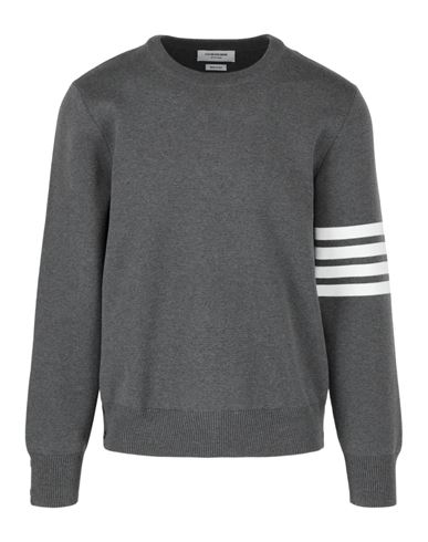 THOM BROWNE THOM BROWNE MILANO STITCH 4-BAR CREWNECK SWEATER MAN SWEATSHIRT MULTICOLORED SIZE L COTTON 