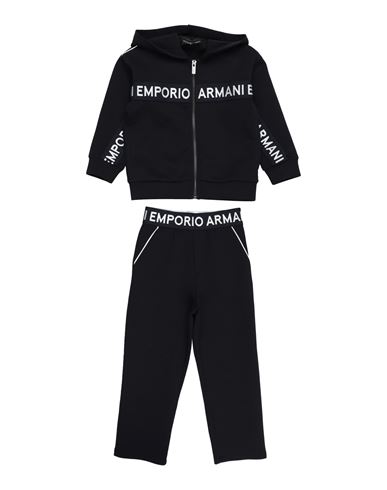 Emporio Armani Toddler Boy Tracksuit Midnight Blue Size 4 Cotton, Polyester, Elastane, Polyamide In Blue