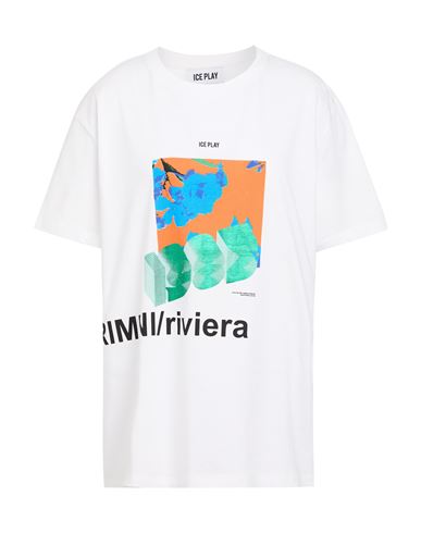 Ice Play Woman T-shirt White Size S Cotton