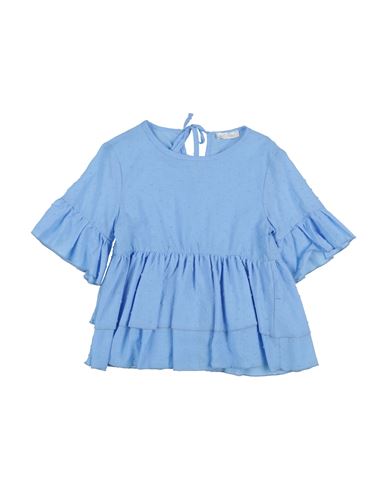 Meilisa Bai Toddler Girl Top Azure Size 6 Cotton In Blue