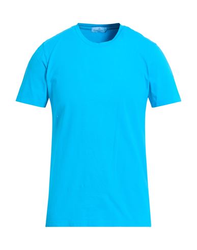 Cooperativa Pescatori Posillipo Man T-shirt Azure Size 3xl Cotton, Elastane In Blue