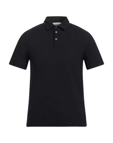 Alpha Studio Man Polo Shirt Midnight Blue Size 48 Cotton, Elastane