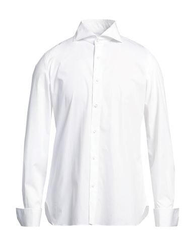 LUIGI BORRELLI NAPOLI LUIGI BORRELLI NAPOLI MAN SHIRT WHITE SIZE 15 COTTON