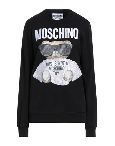 Moschino Couture Woman Sweatshirt Black Size 8 Cotton In Black