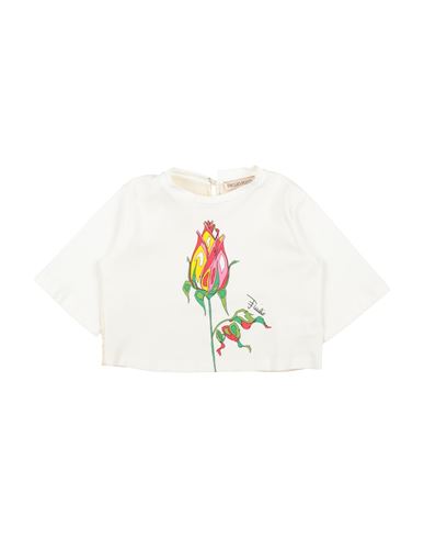 PUCCI PUCCI TODDLER GIRL T-SHIRT WHITE SIZE 4 COTTON 