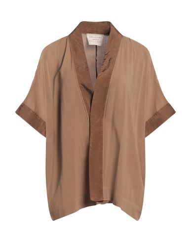 Alessia Santi Woman Jacket Camel Size 10 Viscose, Cupro In Brown