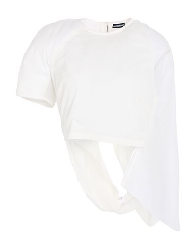 Jacquemus Woman Top White Size 8 Polyester, Polyamide, Elastane In White