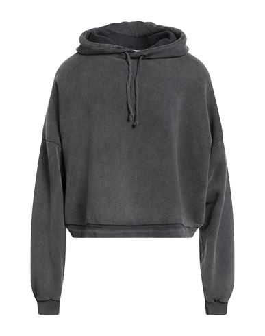 Acne Studios Man Sweatshirt Charcoal Size M Cotton In Gray