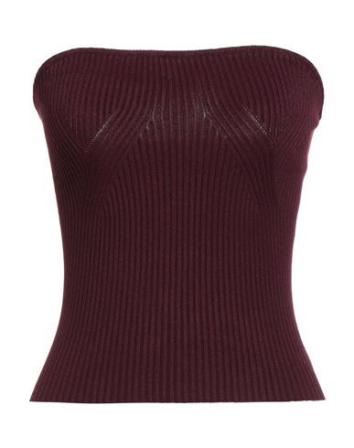 Vicolo Woman Top Burgundy Size Onesize Viscose, Polyester In Red