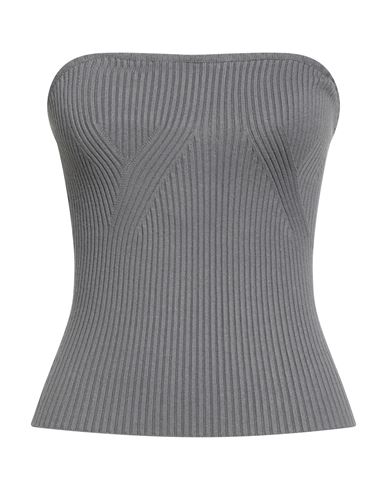 Vicolo Woman Top Grey Size Onesize Viscose, Polyester In Gray