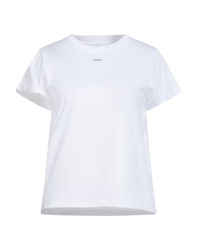 Pinko Logo Printed Crewneck T-shirt In White