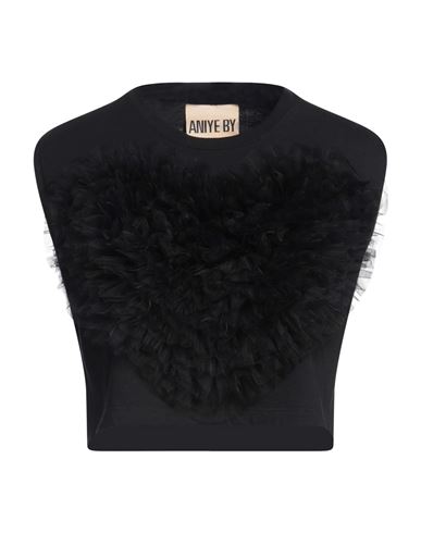 Aniye By Woman Top Black Size 10 Cotton, Polyamide