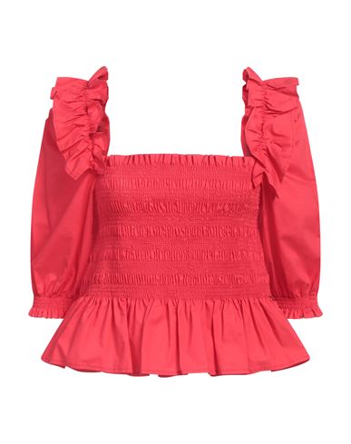 Liu •jo Woman Top Red Size 6 Cotton In Red