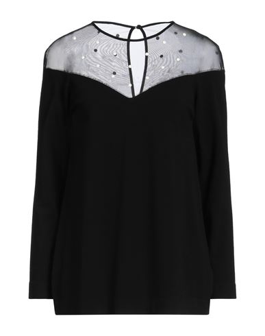Clips More Woman Top Black Size L Viscose, Polyester, Polyamide, Elastane