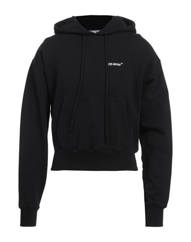 Off-white Man Sweatshirt Black Size Xxs Cotton, Elastane In Black
