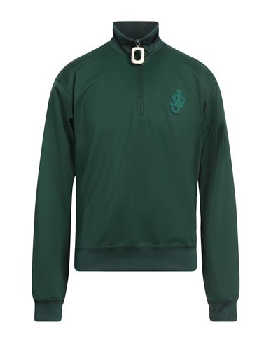 Jw Anderson Half Zip Track Top In Green