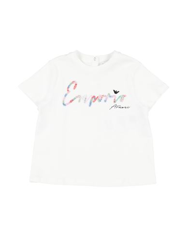 Emporio Armani Toddler Girl T-shirt White Size 3 Cotton In White