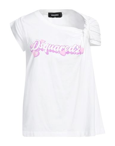 Dsquared2 White Knotted T-shirt In White