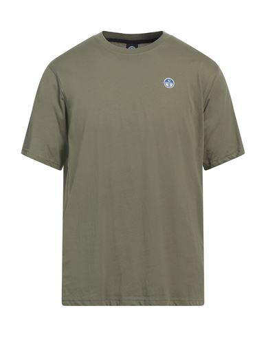 North Sails Man T-shirt Sage Green Size S Cotton