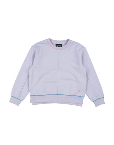 Emporio Armani Toddler Girl Sweatshirt Lilac Size 6 Cotton, Polyester In Purple