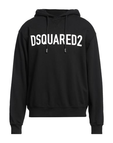Shop Dsquared2 Man Sweatshirt Black Size S Cotton