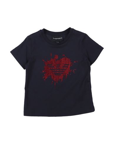 Emporio Armani Toddler Girl T-shirt Midnight Blue Size 6 Cotton